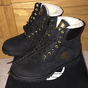 Black Timberland Work Boots